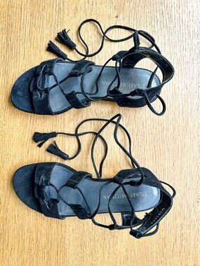 ** Stuart Weitzman Suede Gladiator Sandals **